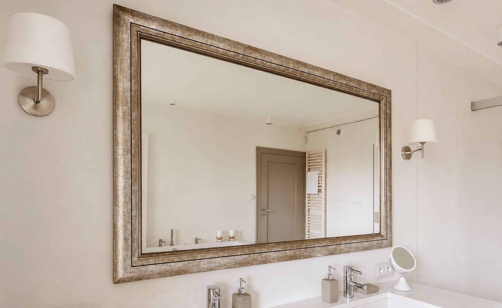 Custom Mirror Frame Bathroom Central Oregon
